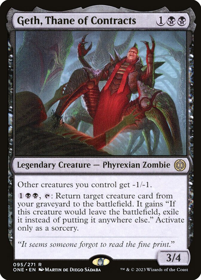 Geth, Thane of Contracts 95/271 (Phyrexia: All Will Be One) 