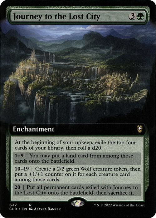 Journey to the Lost City Extended Art 637 (Commander Legends: Battle for Baldur's Gate) 