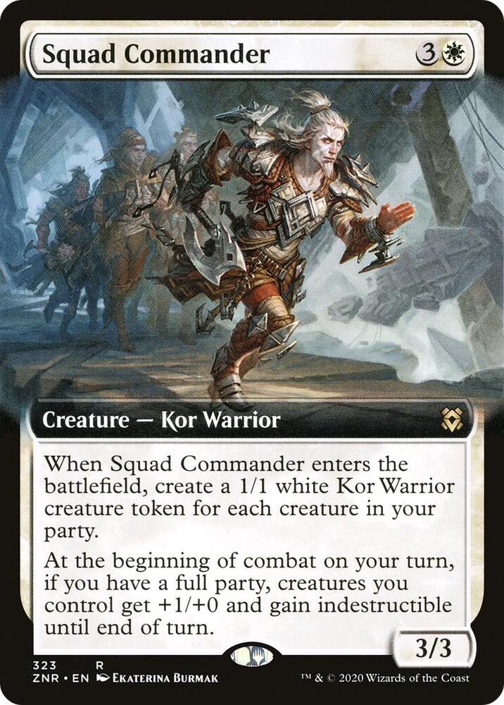 Squad Commander 323/280 (Zendikar Rising)  - Extended Art