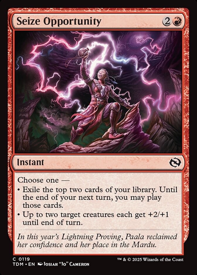 Seize Opportunity (Tarkir: Dragonstorm) 