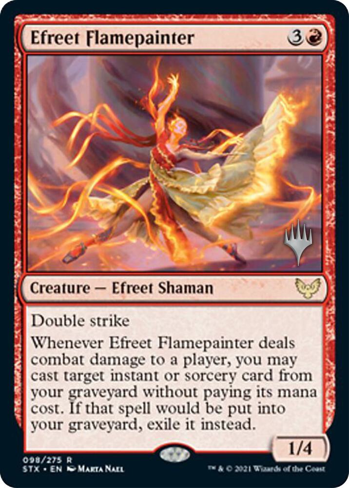 Efreet Flamepainter 98p/180 (Promo Pack: Strixhaven)  - Foil