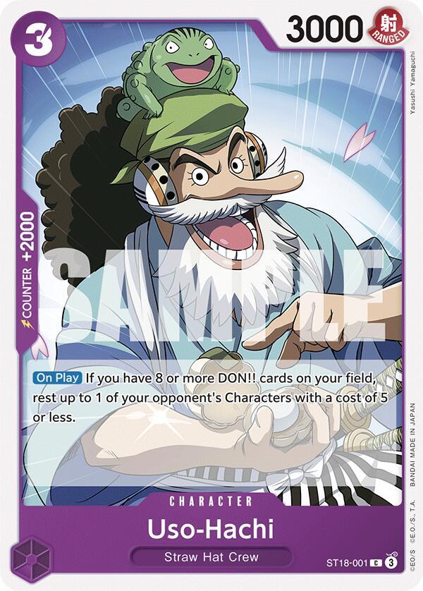 Uso-Hachi ST18-001 (Starter Deck 18: PURPLE Monkey.D.Luffy) 