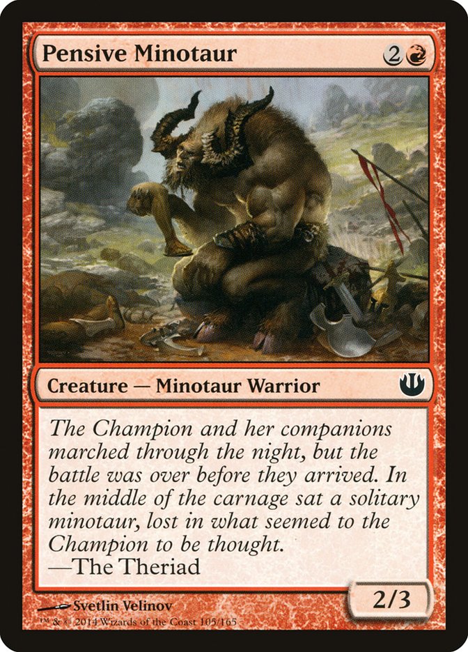 Pensive Minotaur 105/165 (Journey Into Nyx) 