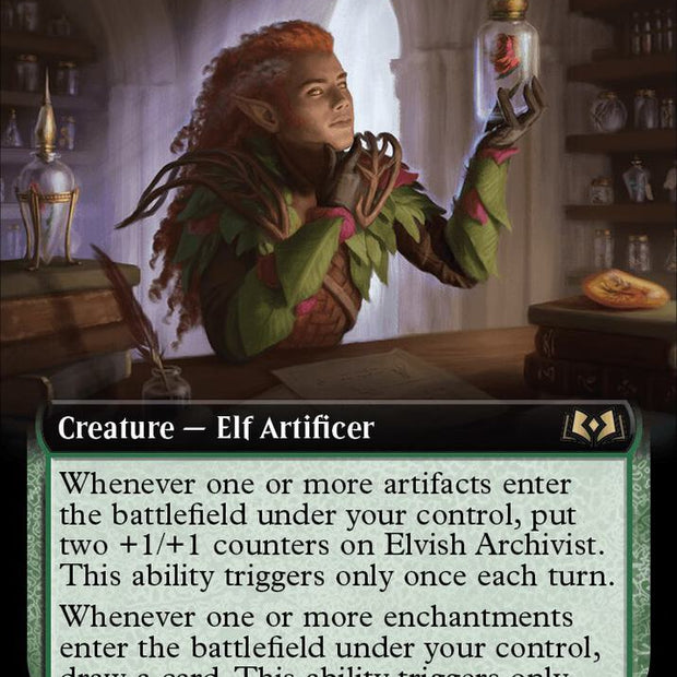 Elvish Archivist 355/276 (Wilds of Eldraine)  - Extended Art Foil