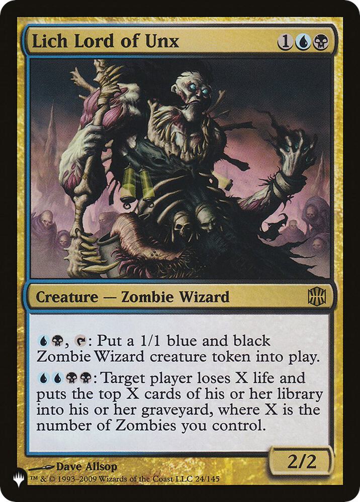 Lich Lord of Unx 24/145 (The List Reprints) 