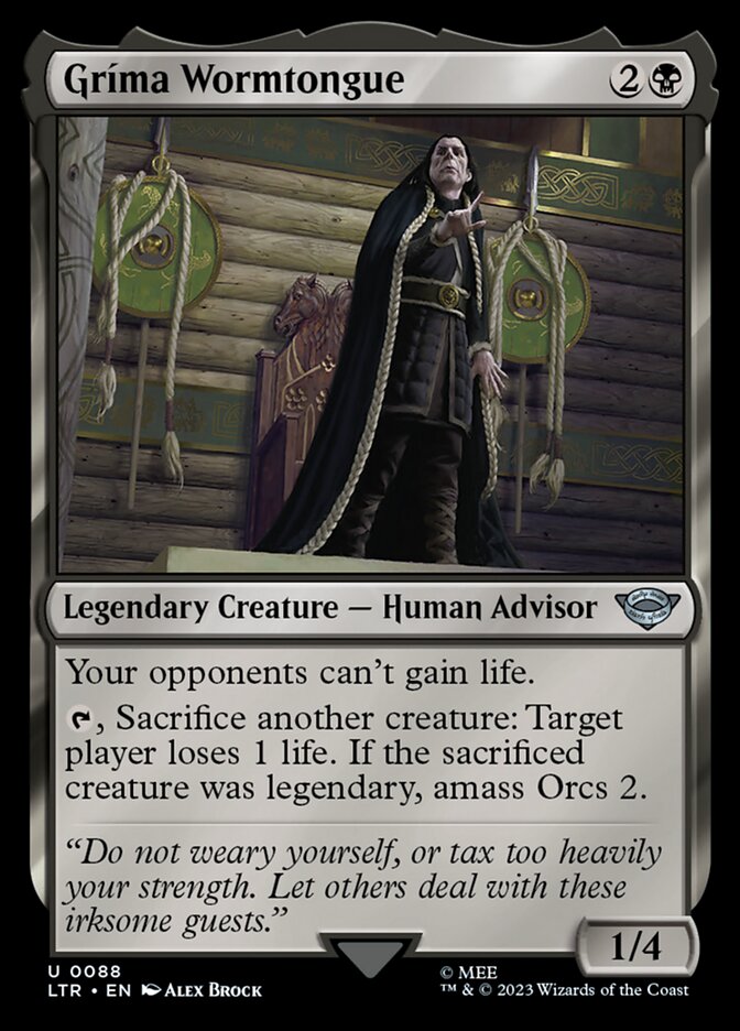Grima Wormtongue 88 (Universes Beyond: The Lord of the Rings: Tales of Middle-earth) 
