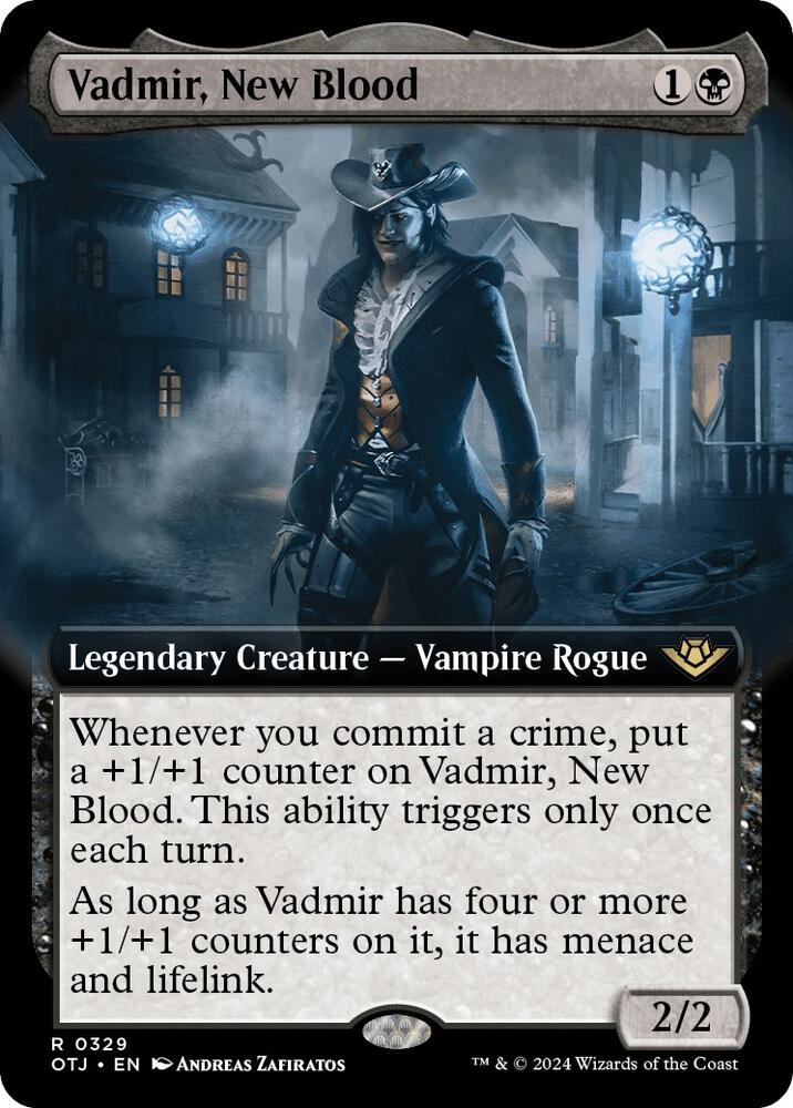 Vadmir, New Blood 329 (Outlaws of Thunder Junction)  - Extended Art