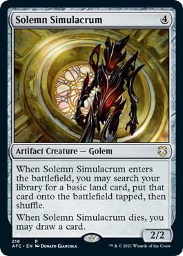 Solemn Simulacrum 216 (Commander: Adventures in the Forgotten Realms) 