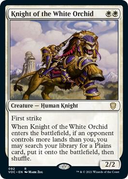 Knight of the White Orchid 92/38 (Commander: Innistrad: Crimson Vow) 
