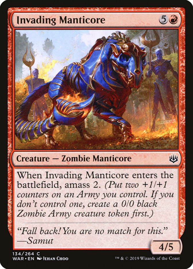 Invading Manticore 134/264 (War of the Spark) 
