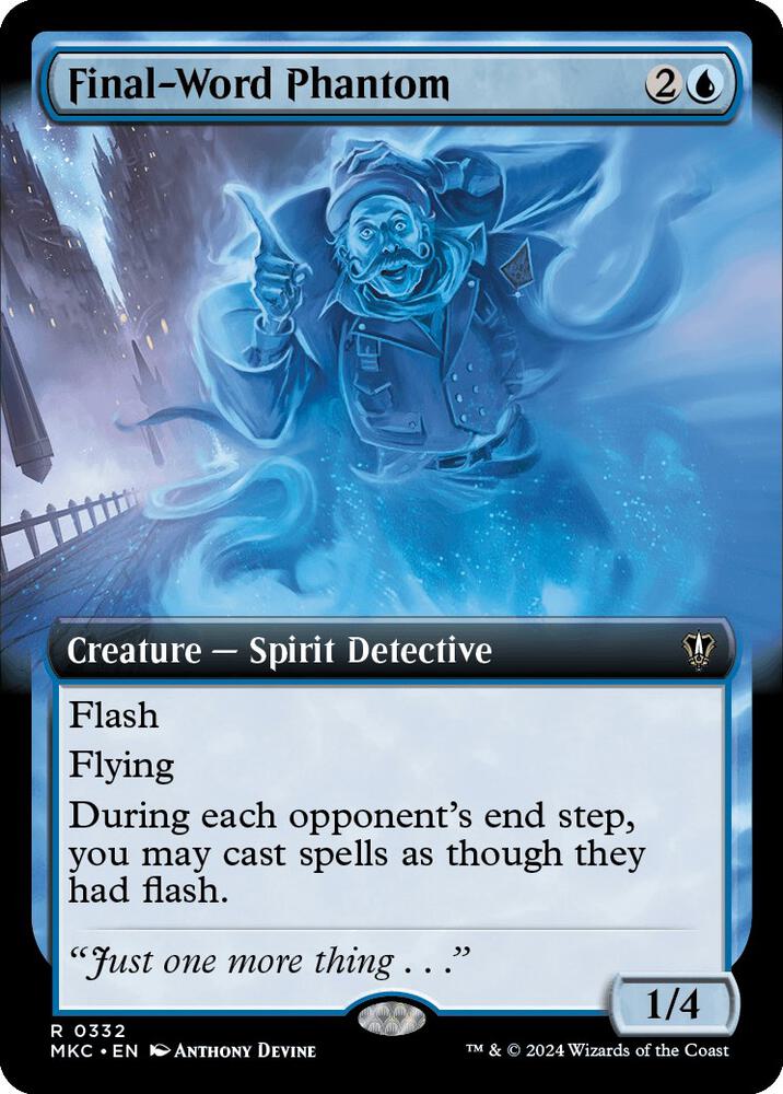 Final-Word Phantom 332/311 (Commander: Murders at Karlov Manor)  - Extended Art