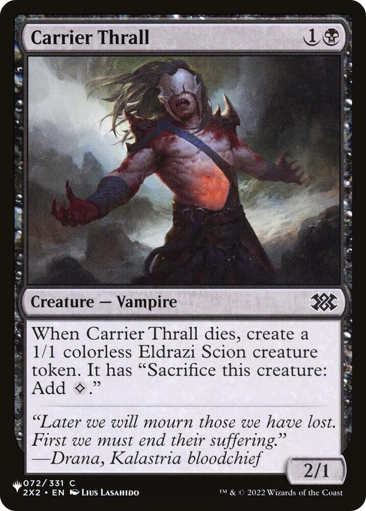 Carrier Thrall 072/024 (The List Reprints) 