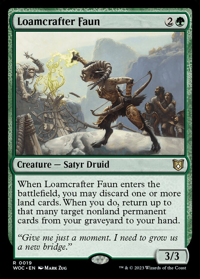 Loamcrafter Faun 19 (Commander: Wilds of Eldraine) 
