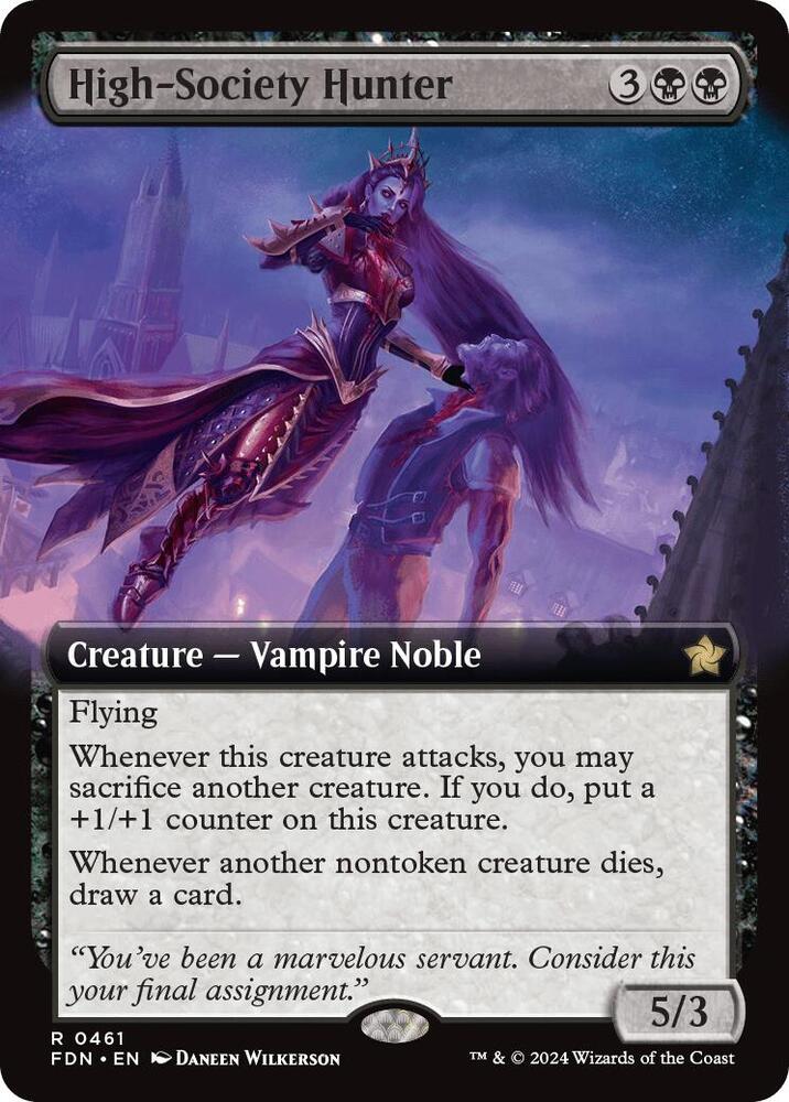 High-Society Hunter 461/291 (Foundations)  - Extended Art Foil