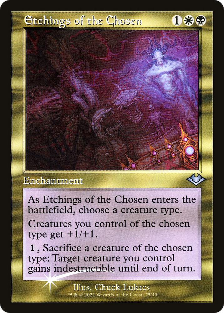 Etchings of the Chosen 25/40 (Modern Horizons)  - Retro Foil