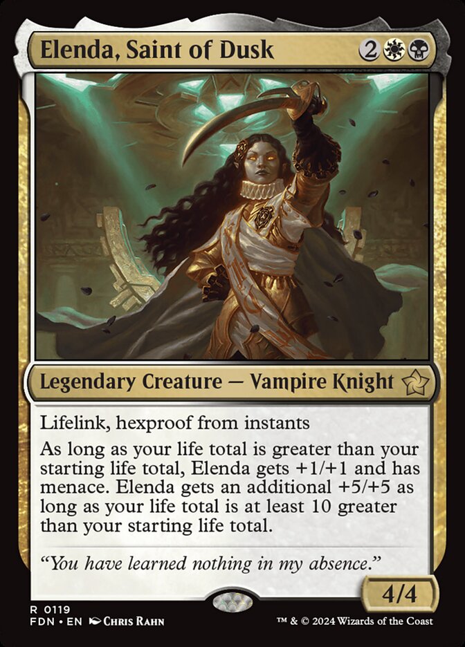 Elenda, Saint of Dusk 119 (Foundations)  - Foil