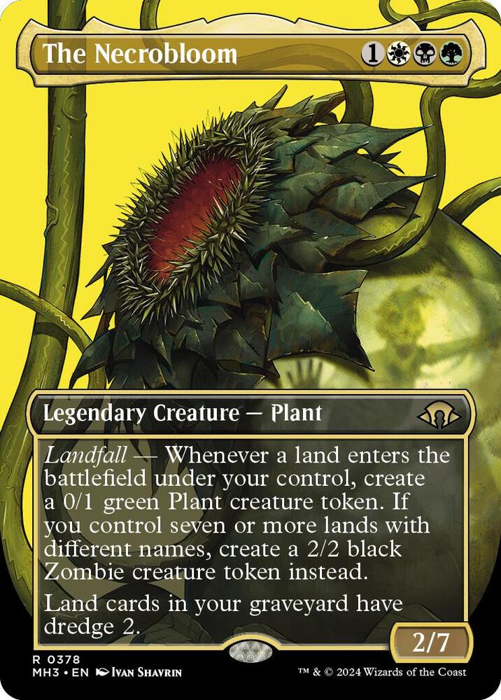 The Necrobloom 378/319 (Modern Horizons 3)  - Borderless