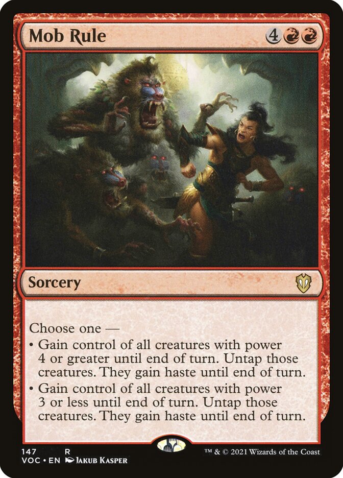 Mob Rule 147/38 (Commander: Innistrad: Crimson Vow) 