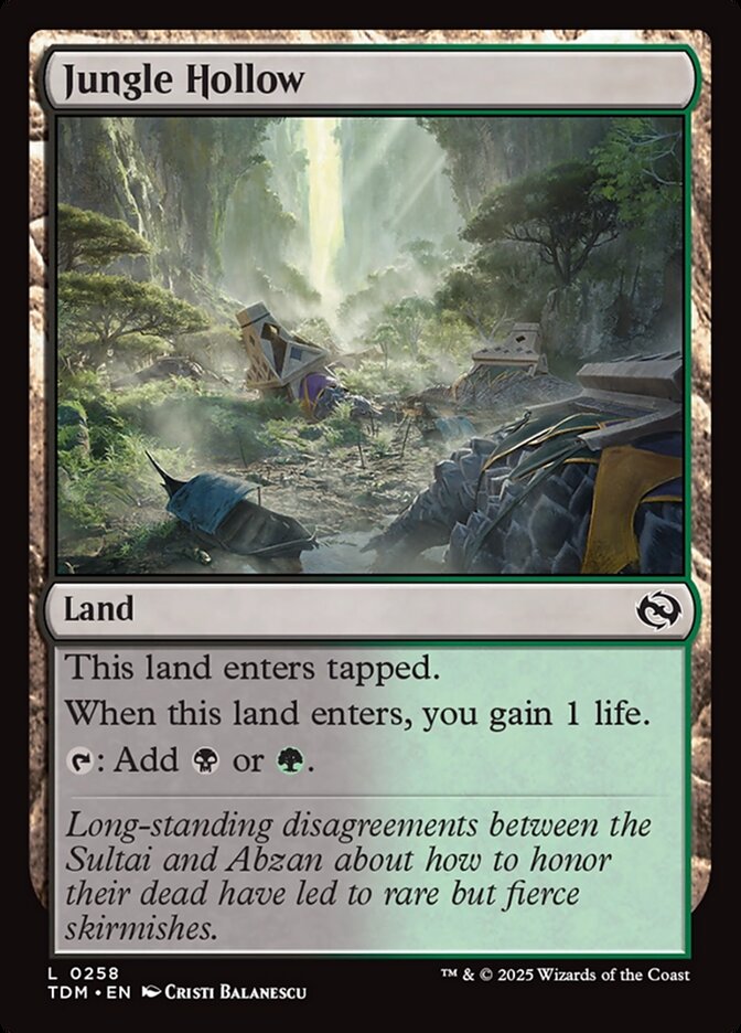 Jungle Hollow 258/291 (Tarkir: Dragonstorm) 