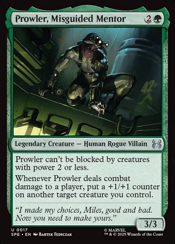 Prowler, Misguided Mentor ()  - undefined