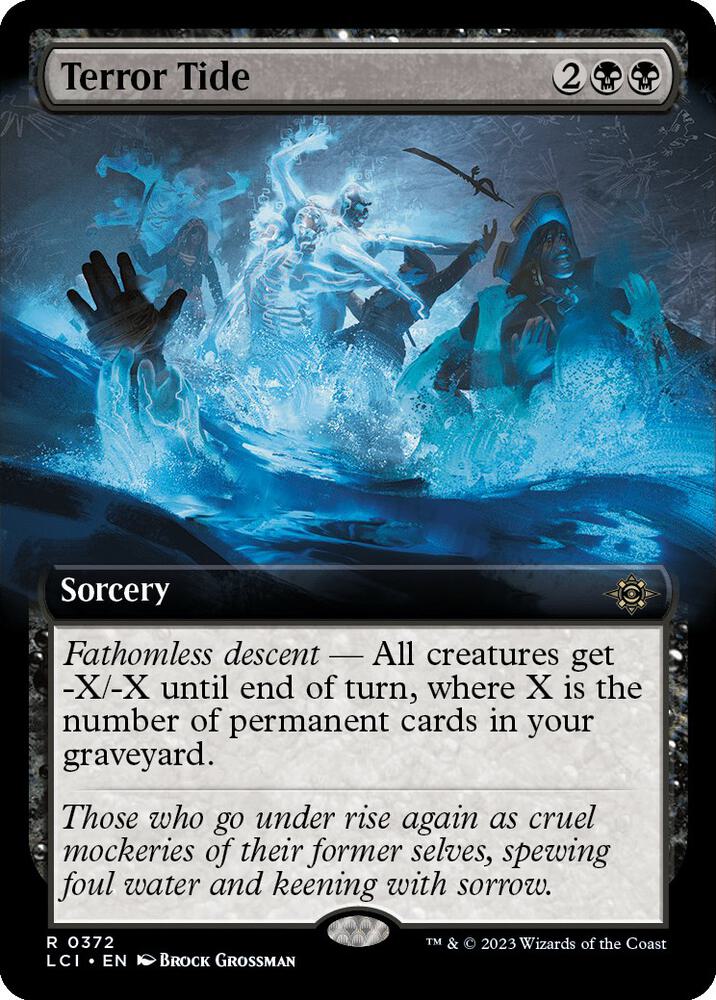 Terror Tide 372/291 (The Lost Caverns of Ixalan)  - Extended Art Foil