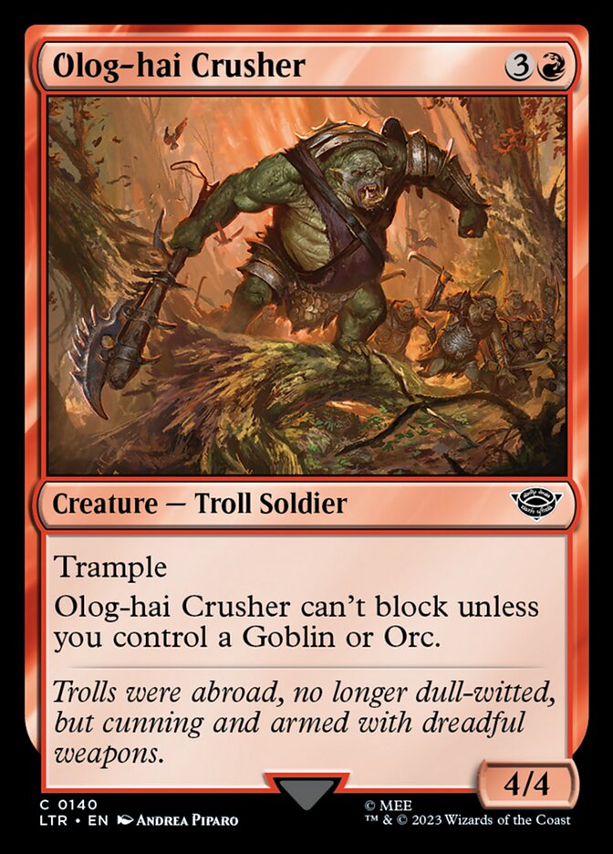 Olog-hai Crusher 140 (Universes Beyond: The Lord of the Rings: Tales of Middle-earth) 
