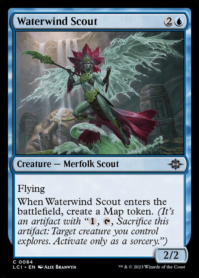 Waterwind Scout 84/291 (The Lost Caverns of Ixalan)  - Foil