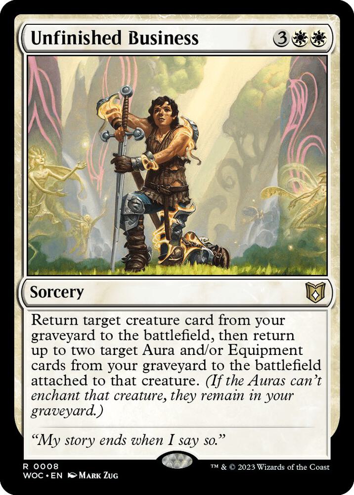 Unfinished Business 8/173 (Commander: Wilds of Eldraine) 
