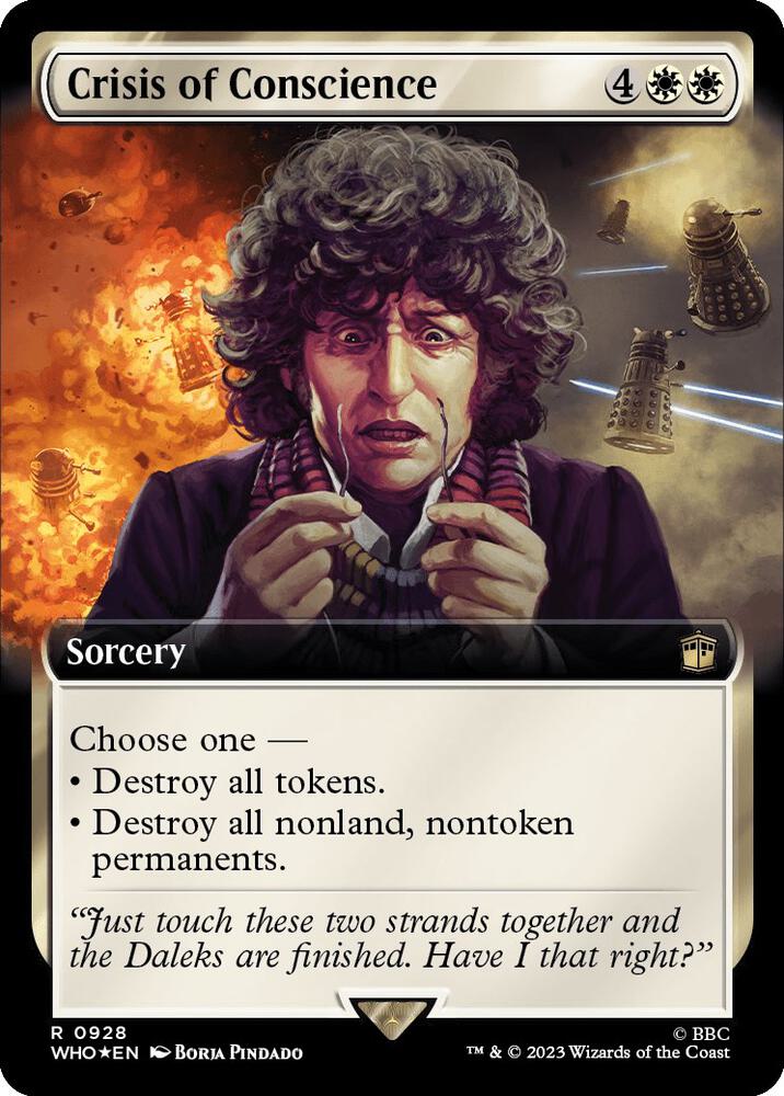Crisis of Conscience 928/331 (Universes Beyond: Doctor Who)  - Extended Art Surge Foil