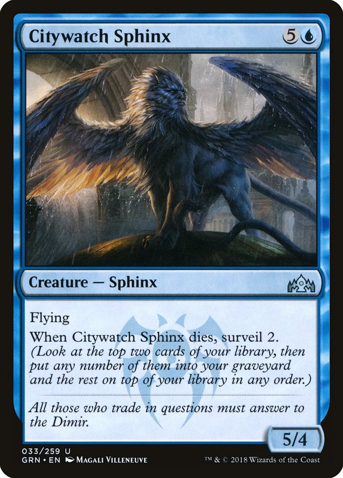 Citywatch Sphinx 33/259 (Guilds of Ravnica) 