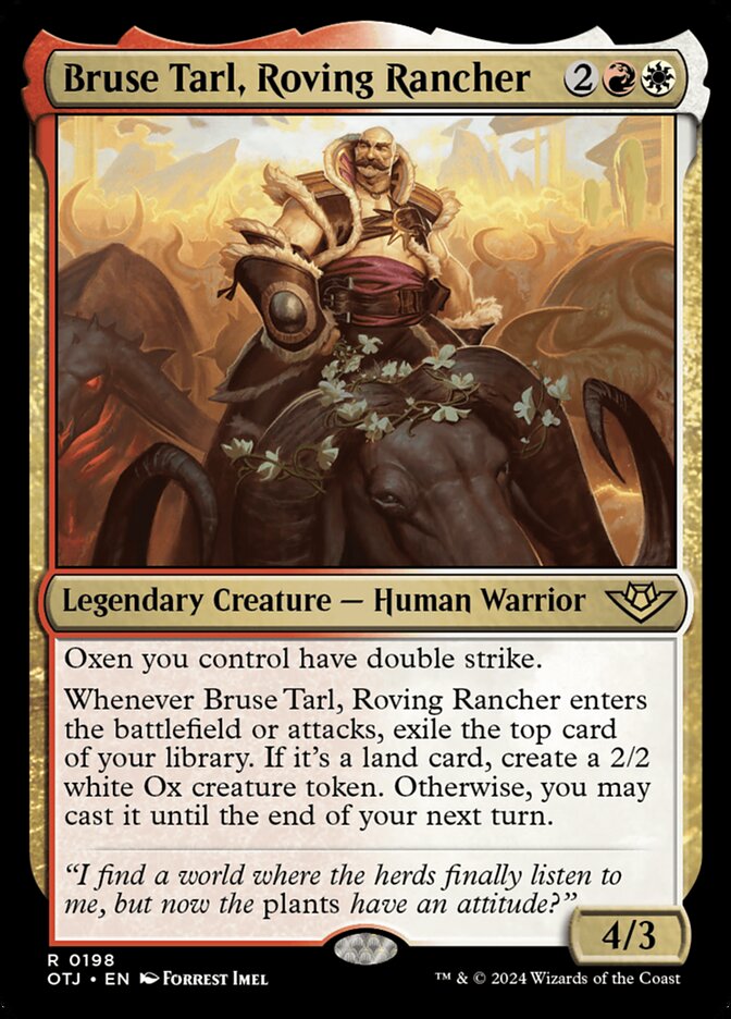 Bruse Tarl, Roving Rancher 198/286 (Outlaws of Thunder Junction) 