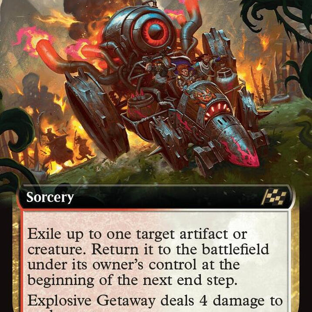 Explosive Getaway 390/291 (Aetherdrift)  - Extended Art Foil