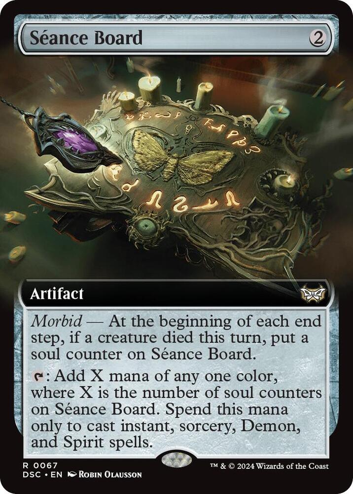 Seance Board 67 (Commander: Duskmourn: House of Horror)  - Extended Art