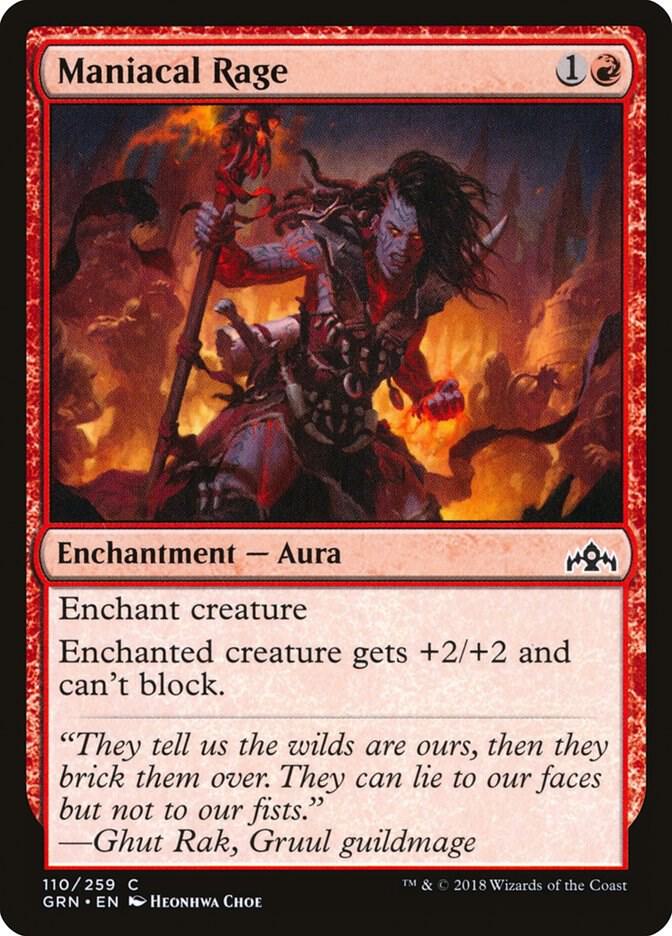 Maniacal Rage 110/259 (Guilds of Ravnica) 