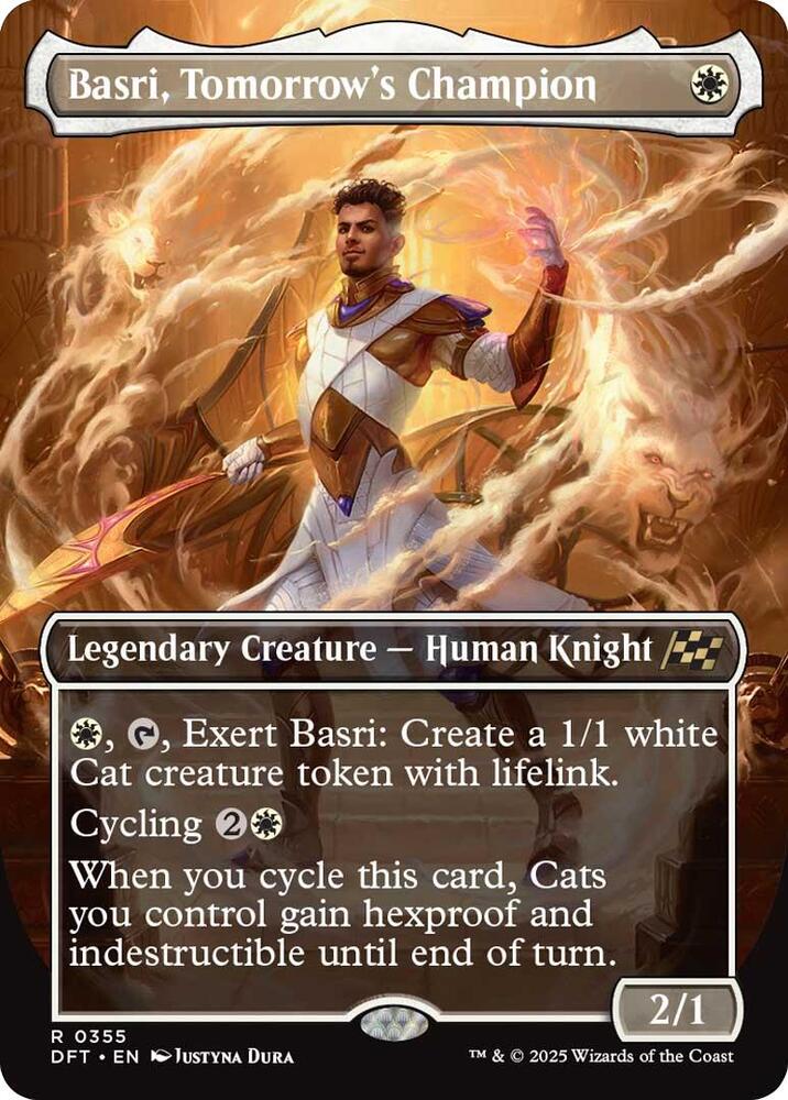 Basri, Tomorrow's Champion 355/291 (Aetherdrift)  - Borderless Foil