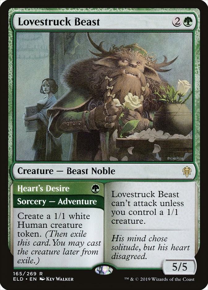 Lovestruck Beast // Heart's Desire 165 (Throne of Eldraine) 