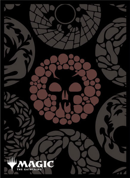 Magic: The Gathering Players Card Sleeve MANA- MINIMALIST Black Mana