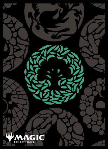Magic: The Gathering Players Card Sleeve MANA- MINIMALIST Green Mana