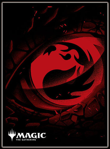 Magic: The Gathering Players Card Sleeve MTGS-301 MANA- MINIMALIST RED MANA (Symbol)