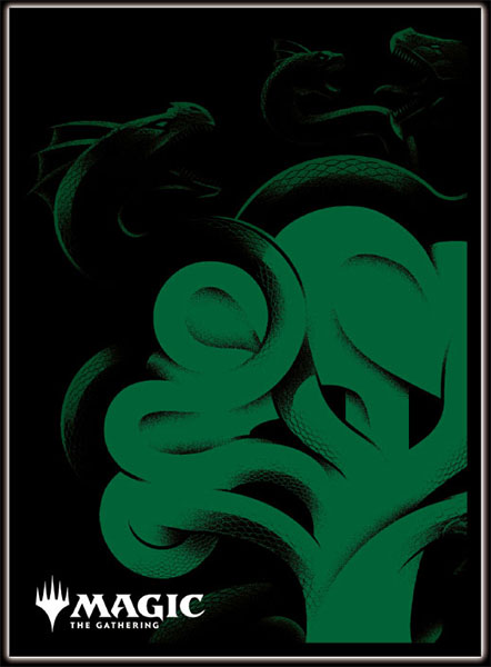 Magic: The Gathering Players Card Sleeve MTGS-302 MANA- MINIMALIST GREEN MANA (Symbol)