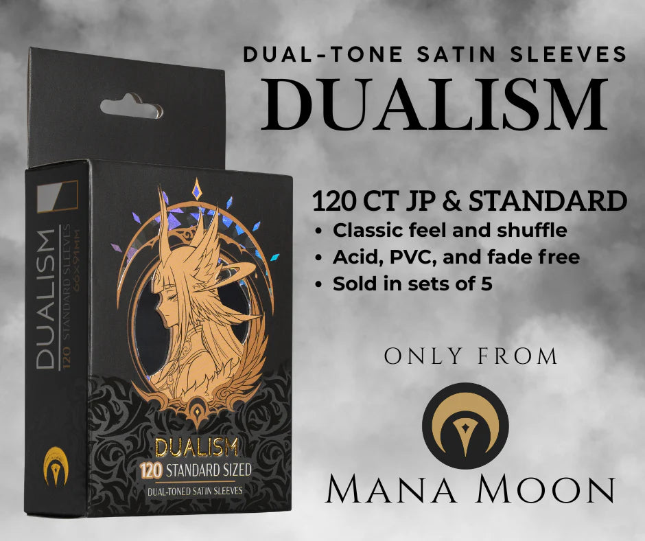 Mana Moon - DUALISM White/Black Dual-Toned Satin Sleeves (120ct)
