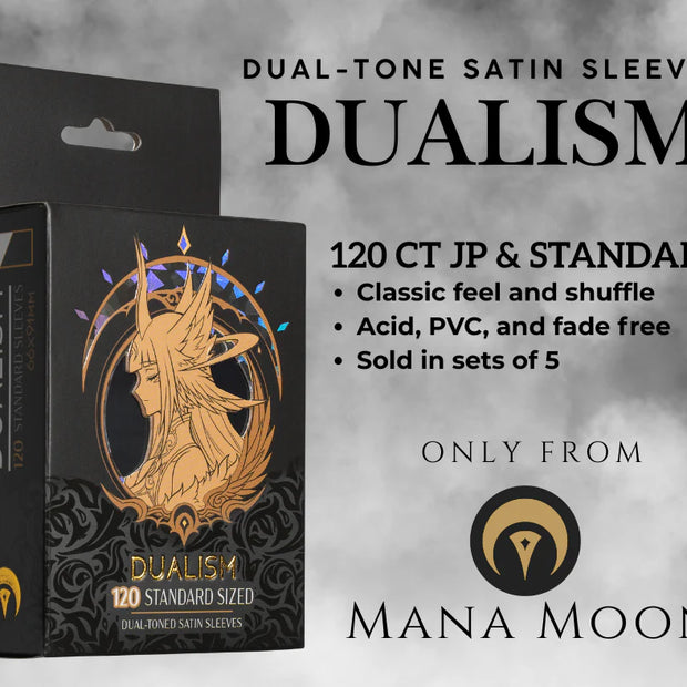 Mana Moon - DUALISM White/Black Dual-Toned Satin Sleeves (120ct)