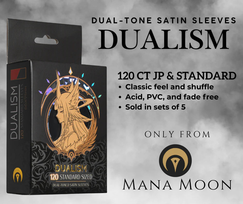 Mana Moon - DUALISM Red/Black Dual-Toned Satin Sleeves (120ct)