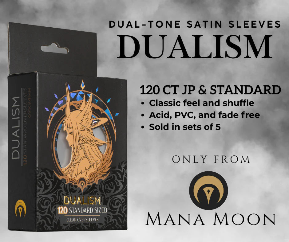 Mana Moon - DUALISM Black/Black Dual-Toned Satin Sleeves (120ct)