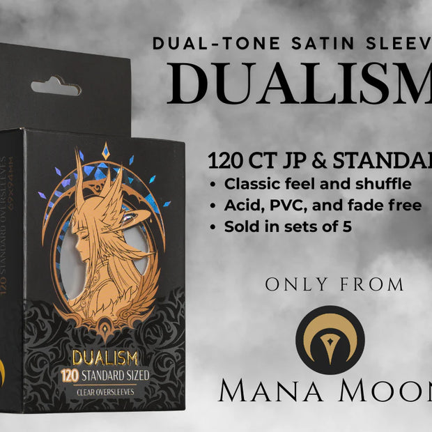 Mana Moon - DUALISM Black/Black Dual-Toned Satin Sleeves (120ct)