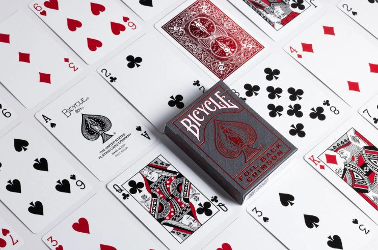 BICYCLE METALLUXE CRIMSON PLAYING CARDS