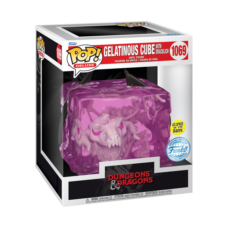 Dungeons & Dragons - Gelatinous Cube with Dracolich US Exclusive Glow Pop! Deluxe [RS]