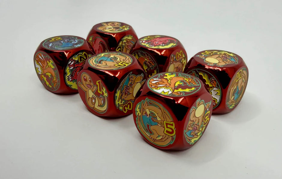 Mana Moon - Metal Plated Lizardo Dice - Regular