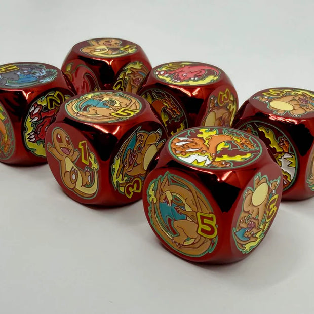 Mana Moon - Metal Plated Lizardo Dice - Regular