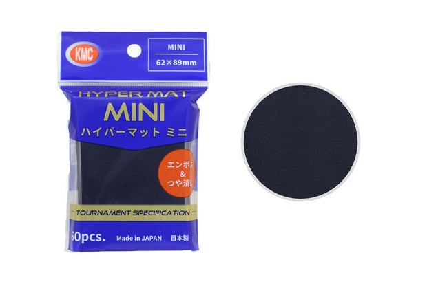 KMC Hyper MAT MINI Sleeve 60 Pack (89mm x 62mm) - Black